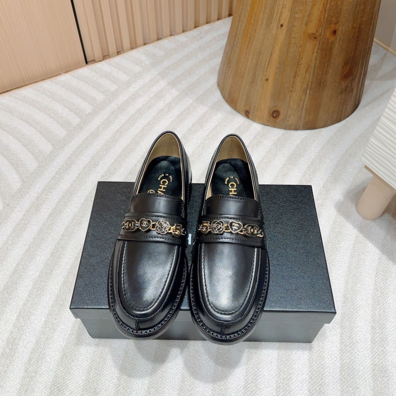 Ch*el leather shoes